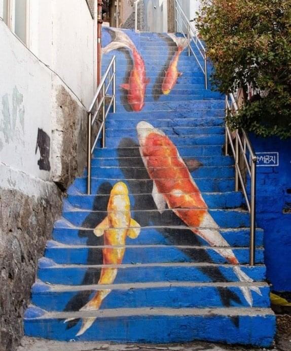 楼梯街头艺术