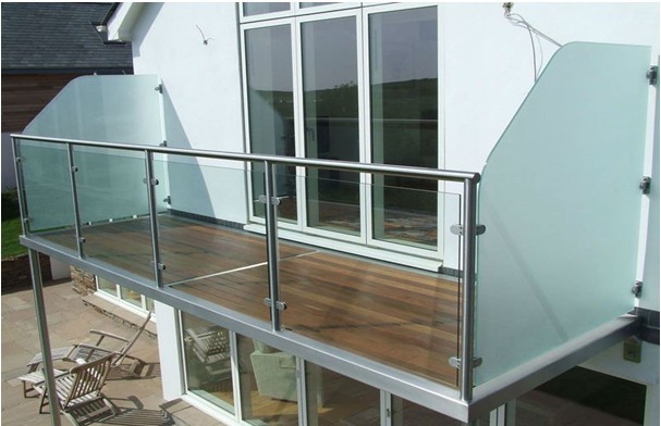 阳台不锈钢玻璃护栏YD-YTHL402