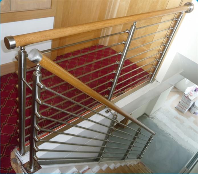 PVC不锈钢楼梯扶手，YD-LTH004