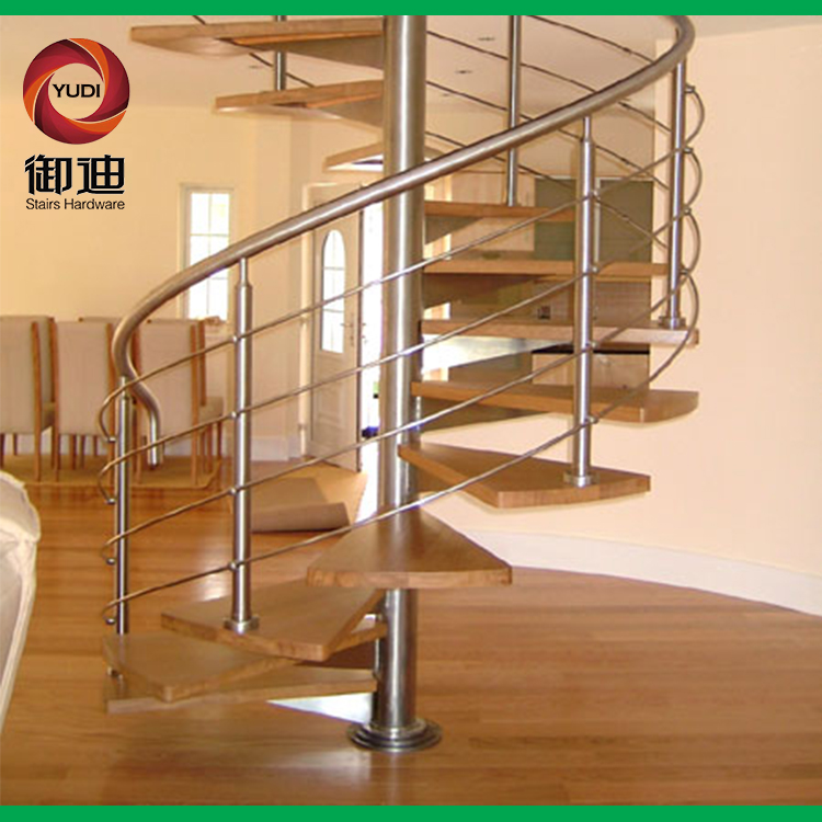 旋转楼梯，室内楼梯，钢木楼梯，YD-GMX045
